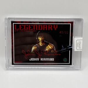John RAMBO Keepsake Edition Gem Laser Signature AUTO /99 Rare Collectible Card